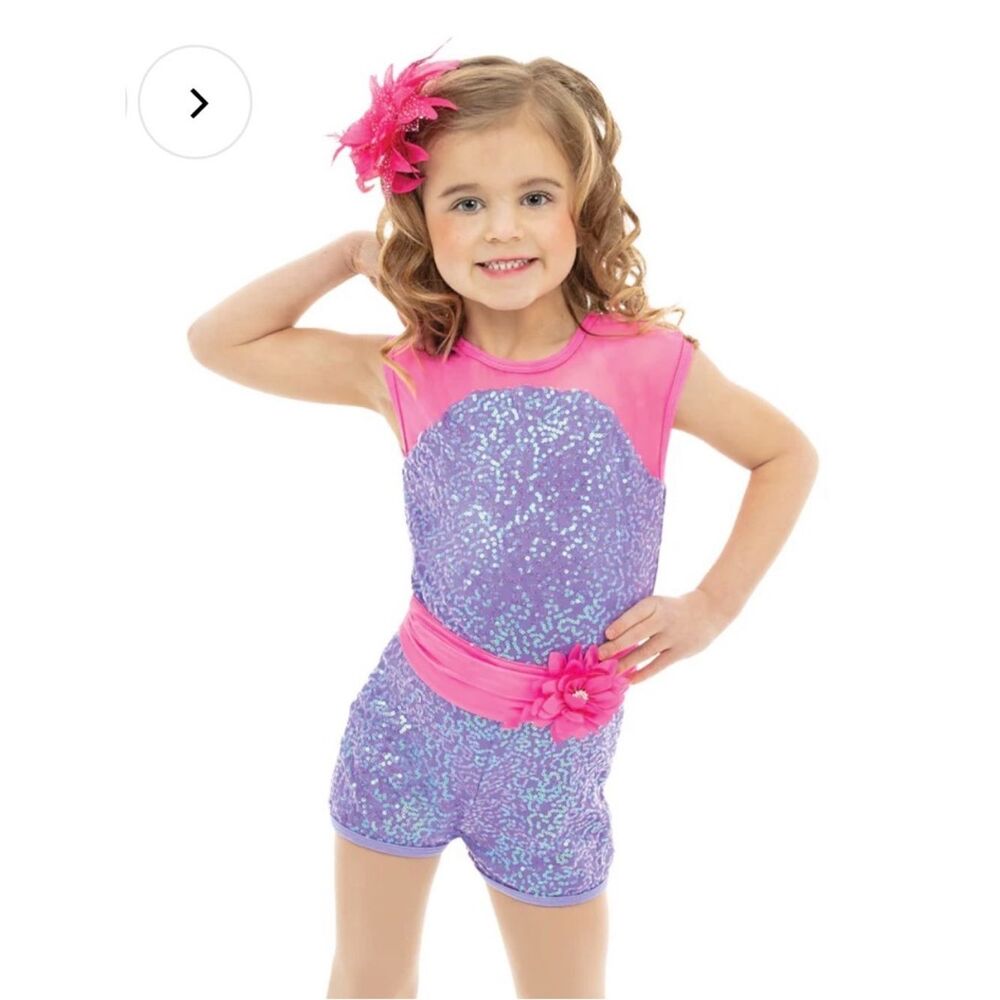 Alexandra Collection Lollipop Lane Purple Sequin Dance Costume Sz 8